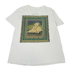 Vintage Guide Dogs Golden Retriever Tee L